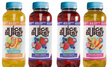Juice Burst gets brand revamp The new Juice Burst Quench range aims to satisfy the growing demand for enjoyable hydration drinks that deliver both refreshment and flavour.