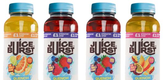 Juice Burst gets brand revamp The new Juice Burst Quench range aims to satisfy the growing demand for enjoyable hydration drinks that deliver both refreshment and flavour.