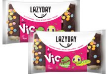 Lazy Day scoops Great Taste Award for vegan Caterpillar Cake Pack shots of LazyDay Mini Vic the Vegan Caterpillar Cakes.