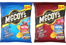 McCoy’s kicks off new Super Bowl promo Pack shots of McCoy's PMP with the on-pack promotion to win tickets to the Super Bowl LXI.