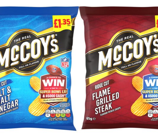 McCoy’s kicks off new Super Bowl promo Pack shots of McCoy's PMP with the on-pack promotion to win tickets to the Super Bowl LXI.