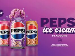Retailers set to win in Pepsi Ice Cream competition Advert for the Pepsi Treats range featuring cans of Pepsi Raspberry Ripple, Cherry & Vanilla and Salted Caramel.