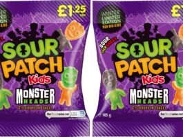Mondelēz International unveils Halloween line-up The special-edition Sour Patch Kids Monster Heads seasonal Halloween innovation features “Big Kids” jelly pieces in spooky monster-head shapes.