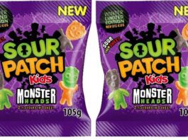 Mondelēz International unveils Halloween line-up The special-edition Sour Patch Kids Monster Heads seasonal Halloween innovation features “Big Kids” jelly pieces in spooky monster-head shapes.