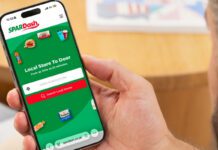 Spar launches new home delivery platform Spar Dash A person holds a mobile phone with the Spar Dash app open on it.