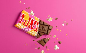 Tony’s Chocolonely unveils Popcorn Crunch bar The new Popcorn Crunch bar is described as being packed with roasted, caramelised popcorn pieces and covered in Tony's Chocolonely's creamy signature milk chocolate.