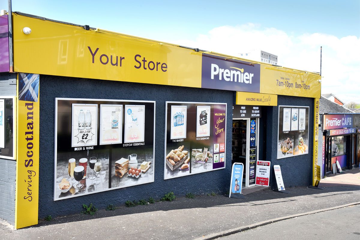 Exterior shot of Premier Your Store in Greenock.