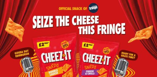 Cheez-It in Edinburgh Fringe tie-up Cheez-It has been announced as the Official Snack Partner of the Edinburgh Festival Fringe 2026, which starts tomorrow (7 August), in a bid to build further consumer awareness about the savoury brand.