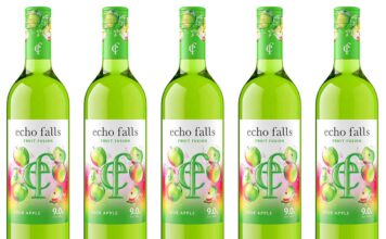 Echo Falls launches Sour Apple flavour The Echo Falls Fruit Fusion Sour Apple launch follows the success of a Blue Raspberry variant.