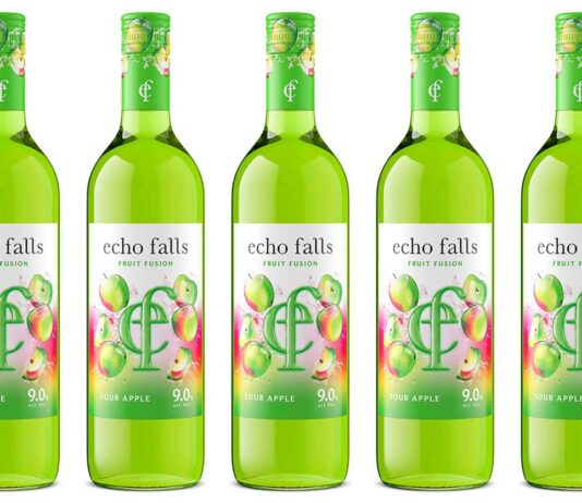 Echo Falls launches Sour Apple flavour The Echo Falls Fruit Fusion Sour Apple launch follows the success of a Blue Raspberry variant.