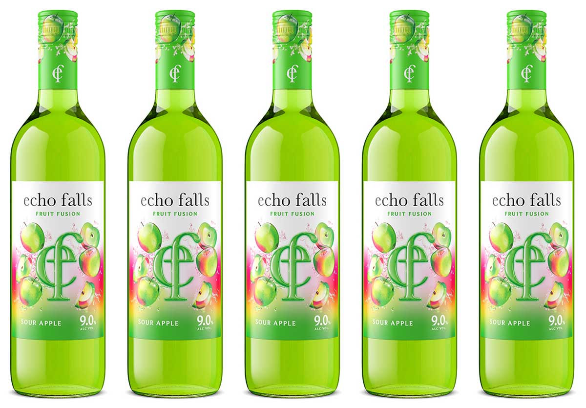 The Echo Falls Fruit Fusion Sour Apple launch follows the success of a Blue Raspberry variant.