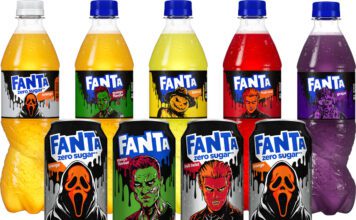 Fanta unveils new ‘Horrorverse’ range for Halloween Pack shots of Fanta variants across 500ml bottles and 330ml cans featuring 'Horrorverse' designs for Halloween 2026.