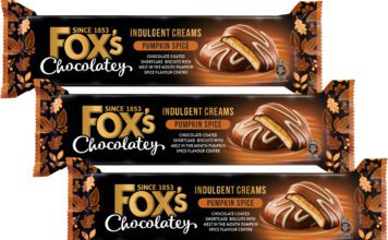Fox’s Biscuits unveils new Pumpkin Spice flavour Pack shots of Fox's Chocolatey Pumpkin Spice Creams biscuits.