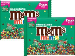 Mars Wrigley unveils new M&Ms Minis multipack for Halloween Pack shots of M&Ms Minis multipacks bags.