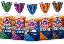 New York Bakery rolls out pre-sliced bagels Pack shots of New York Bakery pre-sliced bagels range including Red Onion & Chive, Cinnamon & Raisin, Original, Sesame and Wholemeal.