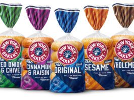 New York Bakery rolls out pre-sliced bagels Pack shots of New York Bakery pre-sliced bagels range including Red Onion & Chive, Cinnamon & Raisin, Original, Sesame and Wholemeal.