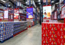 Parfetts introduces new AI system with Cerve Interior image of a Parfetts depot with stacks of products lined up across its aisles.