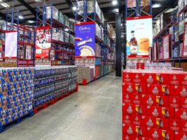 Parfetts introduces new AI system with Cerve Interior image of a Parfetts depot with stacks of products lined up across its aisles.