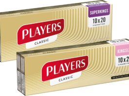Imperial Brands expands Players range Pack shots of Players Kingsize and Players Classic cigarettes outer packs.