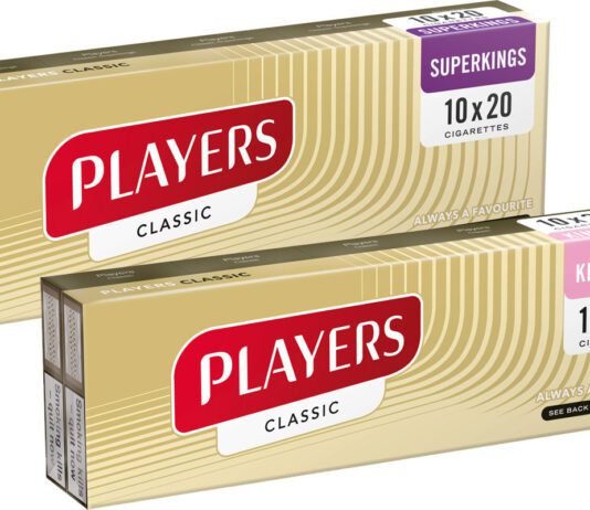 Imperial Brands expands Players range Pack shots of Players Kingsize and Players Classic cigarettes outer packs.