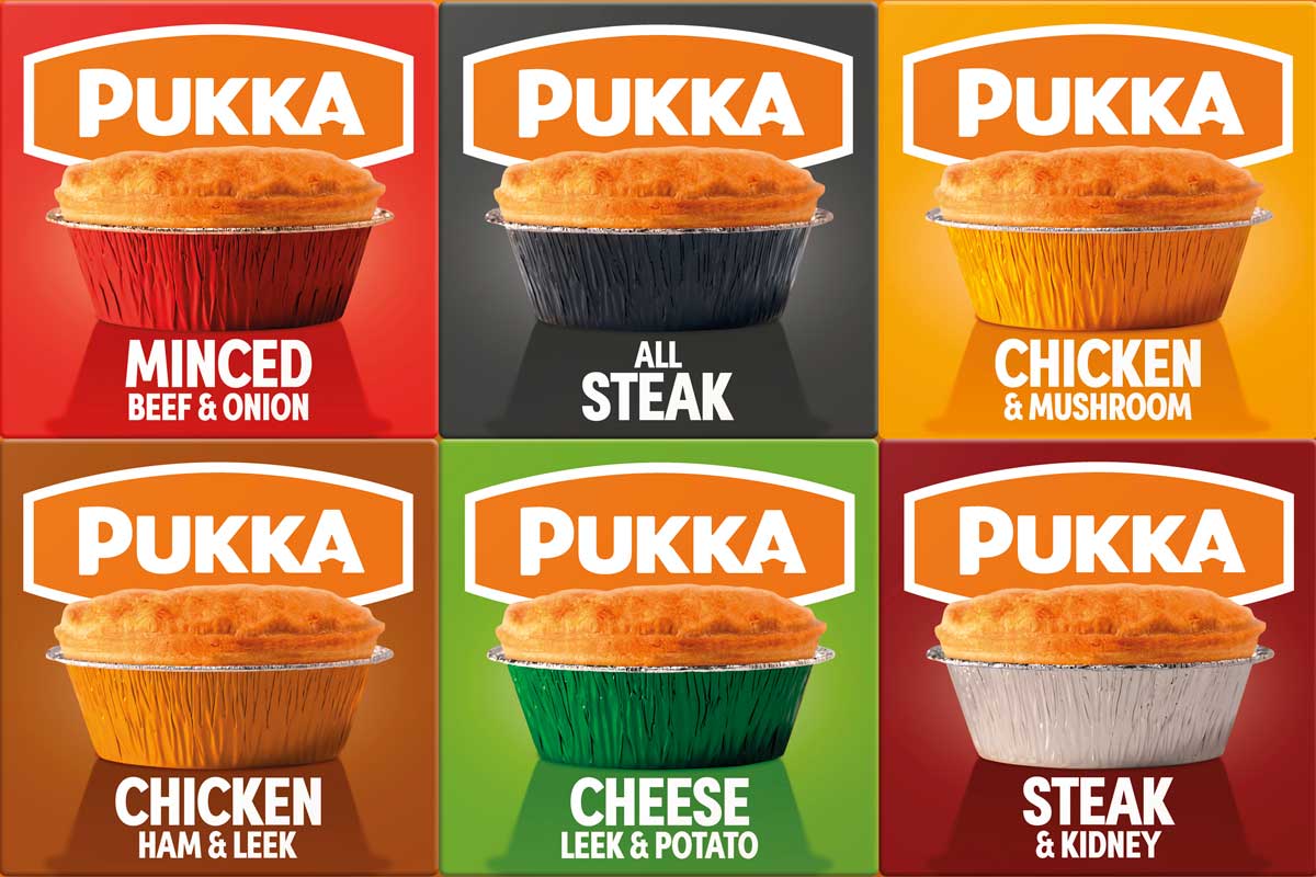 Leading pie maker Pukka says its brand redesign will make it easier for shoppers to pick out their favourite recipes.