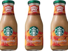 Spar secures listing for Starbucks Pumpkin Spice coffee Pack shots of Starbucks Pumpkin Spice Frappuccino 250ml bottles.