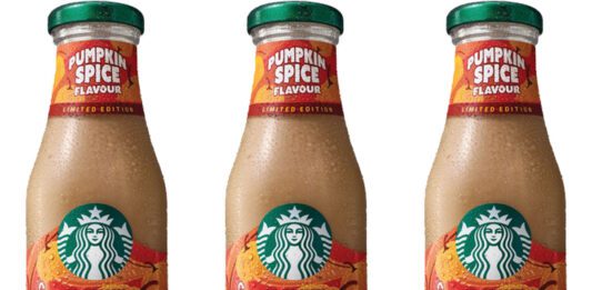 Spar secures listing for Starbucks Pumpkin Spice coffee Pack shots of Starbucks Pumpkin Spice Frappuccino 250ml bottles.