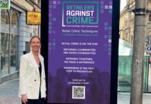 Retailers Against Crime launches national billboard campaign Stephanie Karte, chief executive at Retailers Against Crime, stands next to an electronic billboard in Glasgow's Buchanan Street which features the Retailers Against Crime marketing campaign.