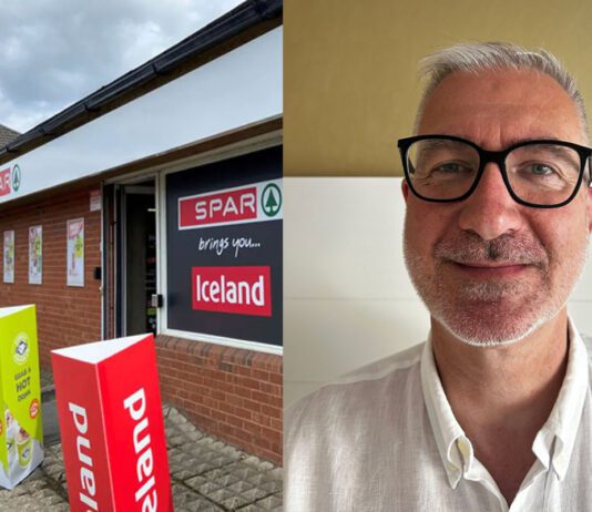 Spar UK appoints new managing director Exterior image of a Spar store in the UK with Iceland branding and a head shot of Jerome Saint-Marc, incoming managing director for Spar UK.