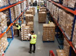 VB Distribution approved for vaping products duty Interior image of the VB Distribution depot.