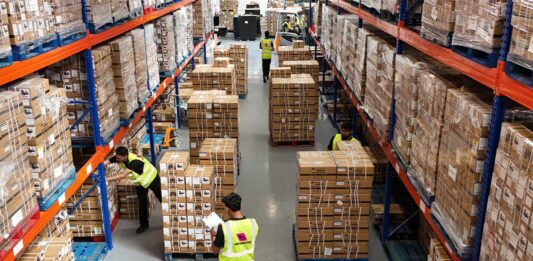 VB Distribution approved for vaping products duty Interior image of the VB Distribution depot.