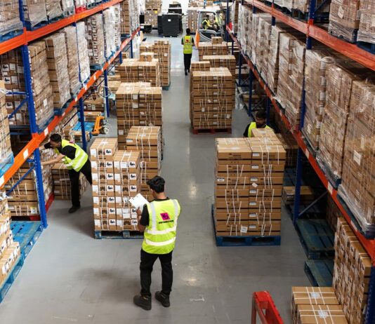 VB Distribution approved for vaping products duty Interior image of the VB Distribution depot.
