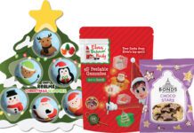 World of Sweets sets out festive range for 2026 Pack shots of Candy Realms Christmas Gummies tree, Elves' Behavin' Badly 5D Peelable Gummies and Bonds of London Choco Stars.