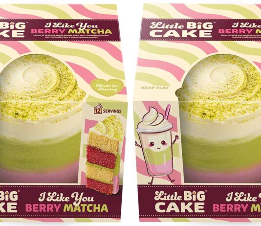 Finsbury serves up strawberry matcha Little Big Cake Finsbury Food Group has expanded its Little Big Cake range with a strawberry/matcha-flavoured treat called I Like You Berry Matcha.