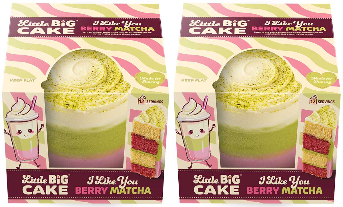 Finsbury Food Group has expanded its Little Big Cake range with a strawberry/matcha-flavoured treat called I Like You Berry Matcha.