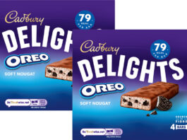 Cadbury Delights with new Oreo variant Pack shots of Cadbury Delights Oreo.