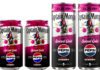 Captain Morgan shakes up with Pepsi Max Cherry Pack shots of Captain Morgan Pepsi Max Cherry cans in 330ml and 250ml formats.