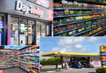 Demand for stores outstrips supply A collage of images showing the exterior of Day-Today Anniesland Road, the fresh fruit and veg section of Girish's Costcutter, a soft drinks cave and a Jet forecourt location.