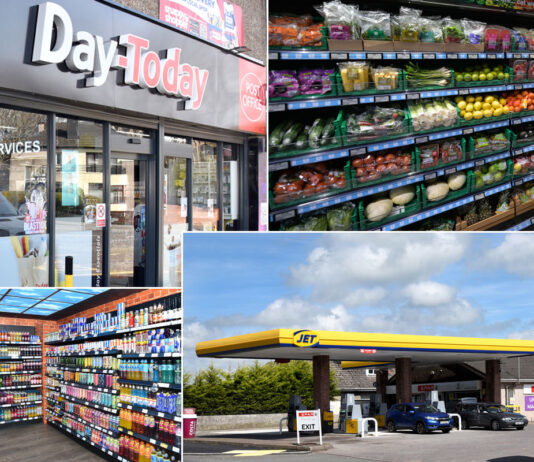 Demand for stores outstrips supply A collage of images showing the exterior of Day-Today Anniesland Road, the fresh fruit and veg section of Girish's Costcutter, a soft drinks cave and a Jet forecourt location.
