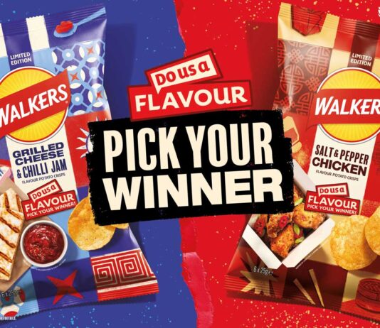 Walkers Do Us A Flavour duo hit shelves The two Do Us A Flavour finalists battling it out to become a permanent part of the Walkers range are Grilled Cheese & Chilli Jam and Salt & Pepper Chicken.