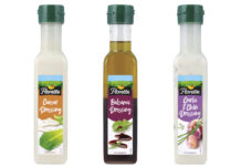 Florette launches a new trio of Salad Dressings Pack shots of Florette Caesar Dressing, Balsamic Dressing and Garlic & Chive Dressing.