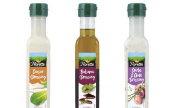 Florette launches a new trio of Salad Dressings Pack shots of Florette Caesar Dressing, Balsamic Dressing and Garlic & Chive Dressing.