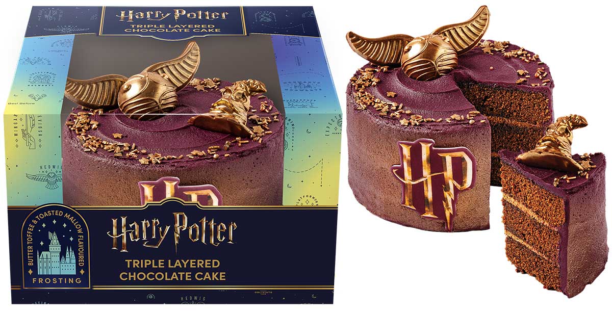 Finsbury Food Group is celebrating the 25th anniversary of the Harry Potter movie franchise with a new Hogwarts-themed chocolate celebration cake.