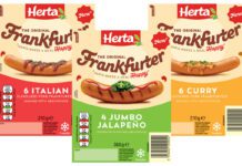 Herta unveils new flavour-led Frankfurters Pack shots of Herta Frankfurter Italian Sausages, Curry Sausages and Jumbo Jalapeño Sausages.