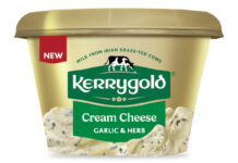 Kerrygold expands Cream Cheese offer with Garlic & Herb Pack shot of Kerrygold Cream Cheese Garlic & Herb.