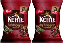 Kettle Chips elevates the festivities with Christmas flavour Pack shots of Kettle Chips Beef Bourguignon & Winter Herbs crisps.