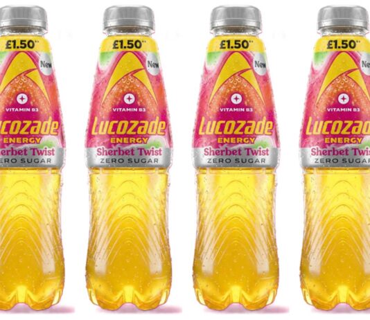 Lucozade adds a sherbet twist The Lucozade Energy range is expanding with a new Sherbet Twist Zero Sugar flavour that's described as zingy and nostalgic.