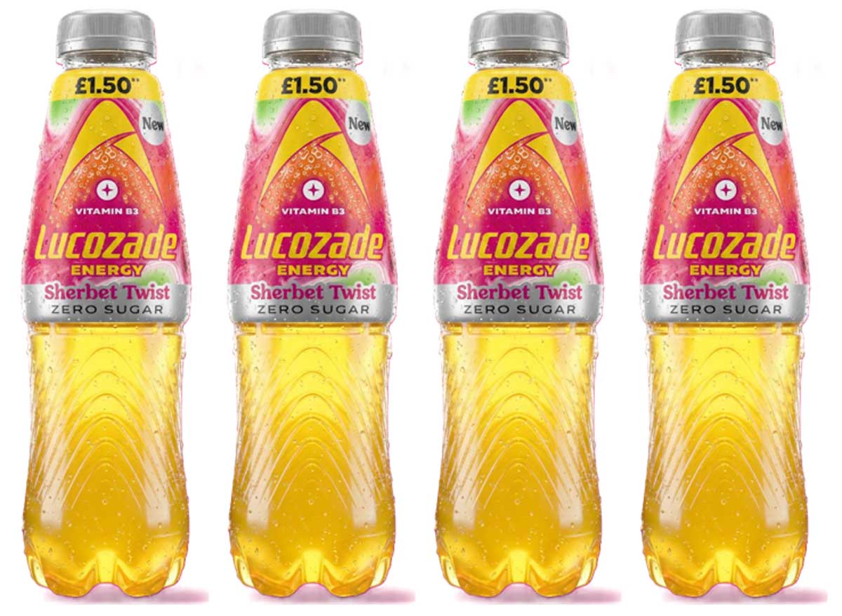 The Lucozade Energy range is expanding with a new Sherbet Twist Zero Sugar flavour that's described as zingy and nostalgic.
