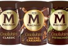 Magnum relaunches Pints as Crackables The Magnum Crackables range features Classic, Salted Caramel and Pistachio variants with improved recipes and updated packaging, says the ice cream maker.