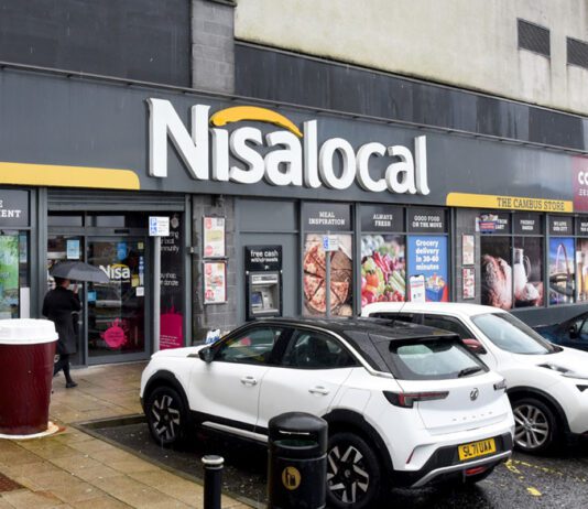 Jay Javid plots out expansion with Co-op Wholesale Exterior image of Nisa Local Cambuslang.